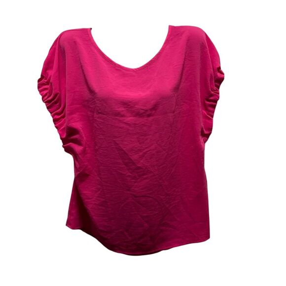 Emilio Pepe Women's Pink Ruched Sleeveless Blouse Size M Casual - Picture 1 of 6
